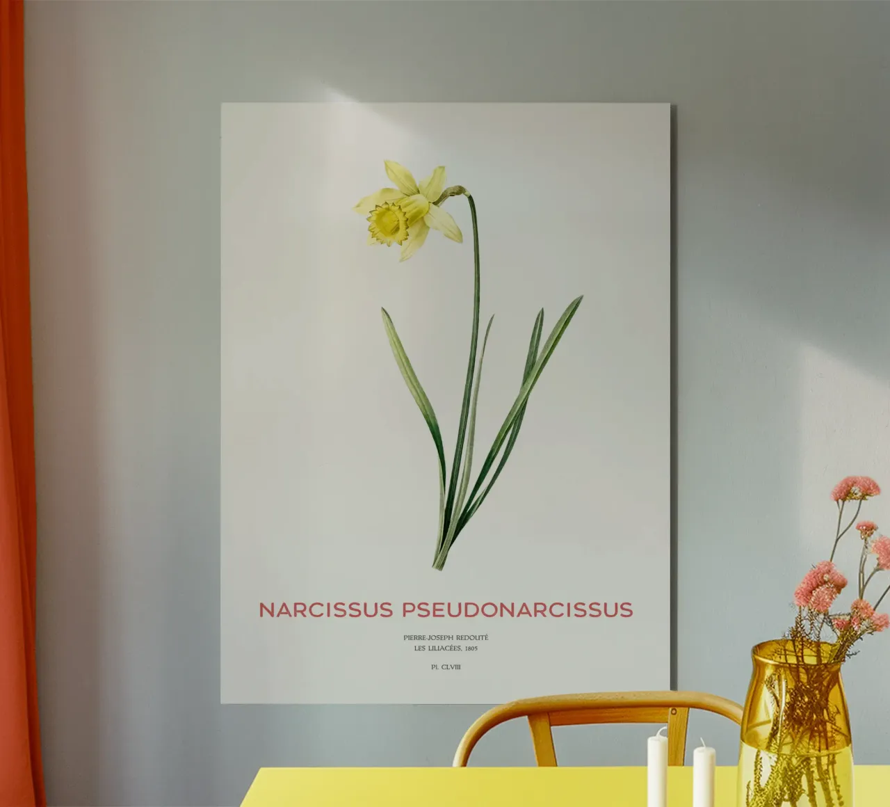 Fastenlilie oder Narcissus pseudonarcissus Alu-Dibond von Vintagrafica