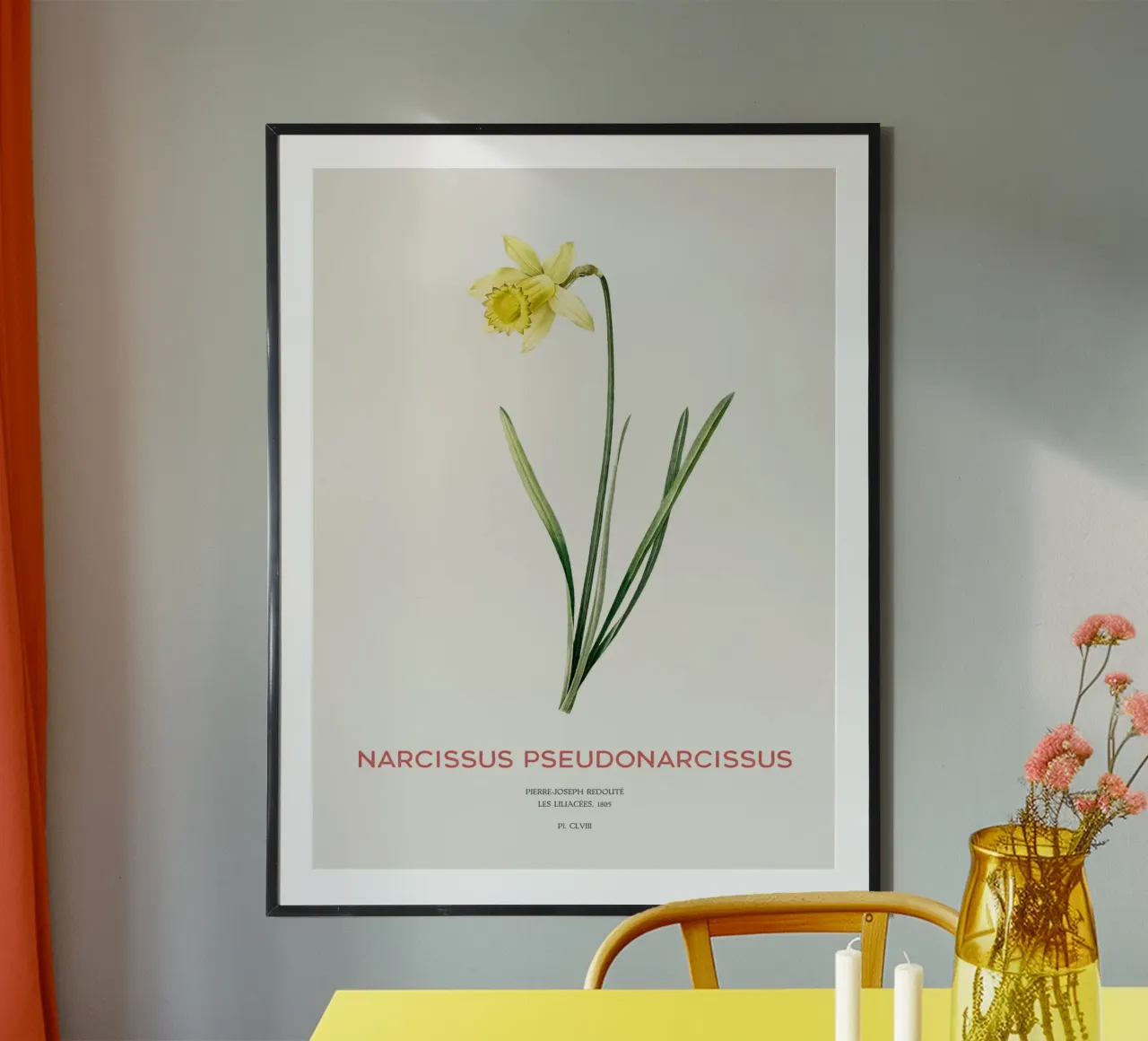 Fastenlilie oder Narcissus pseudonarcissus Hahnemühle von Vintagrafica