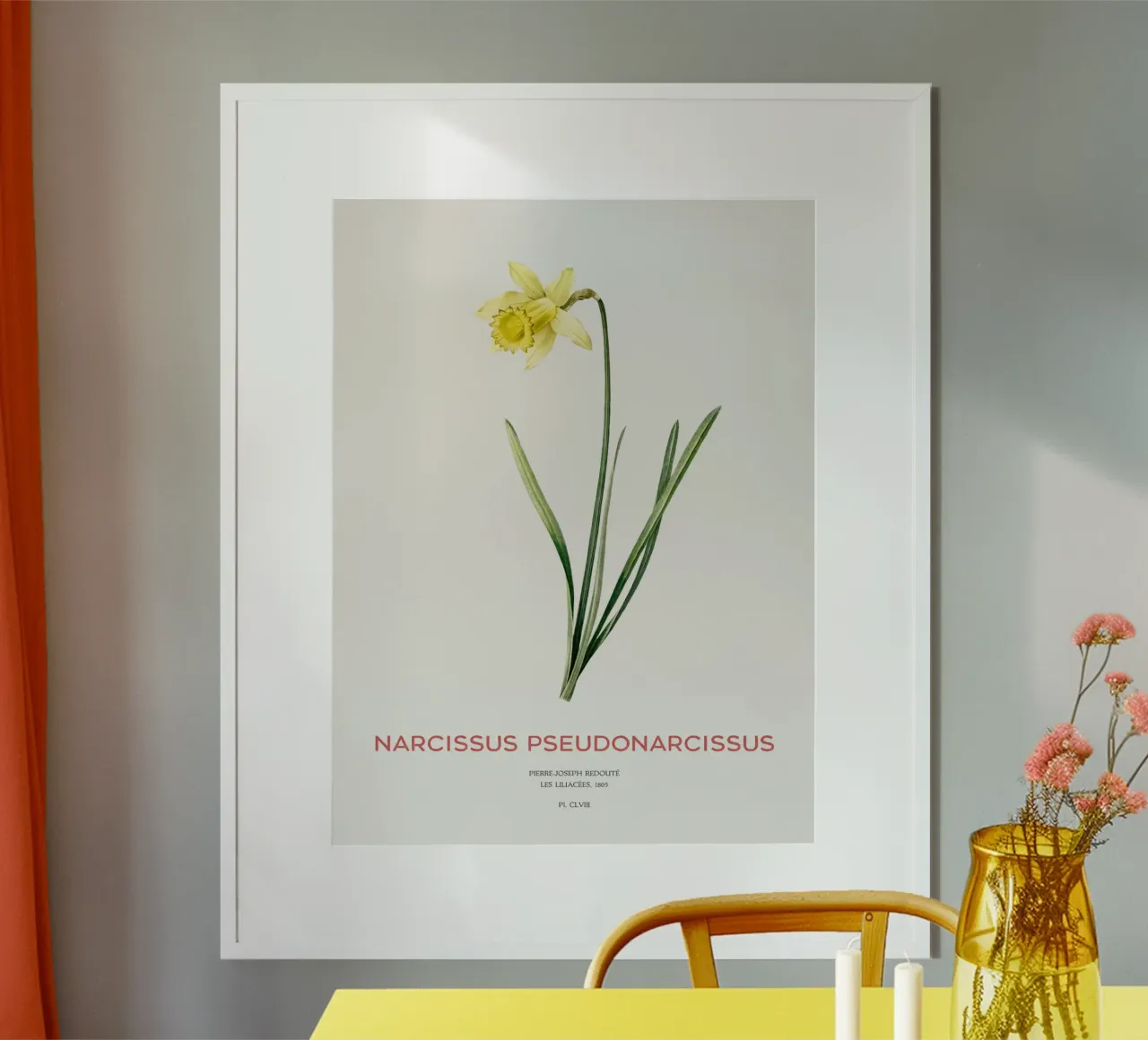 Fastenlilie oder Narcissus pseudonarcissus Hahnemühle von Vintagrafica