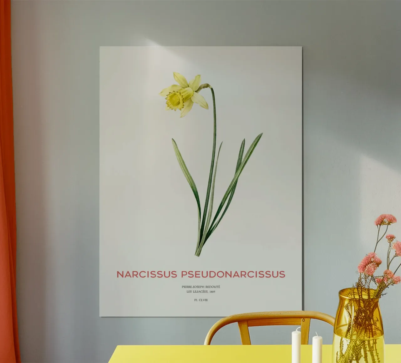 Fastenlilie oder Narcissus pseudonarcissus Hahnemühle von Vintagrafica