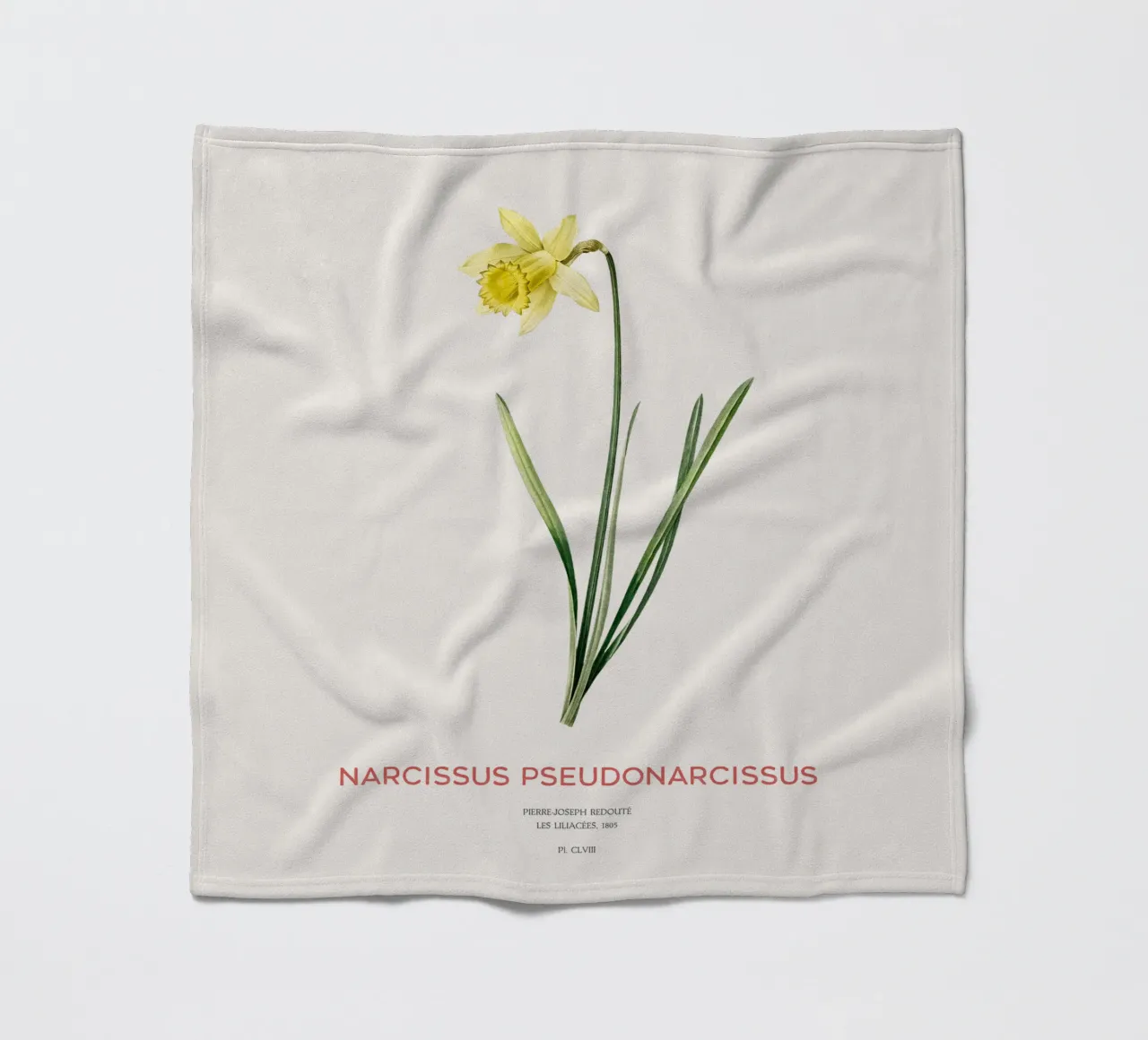 Fastenlilie oder Narcissus pseudonarcissus Fleecedecke von Vintagrafica
