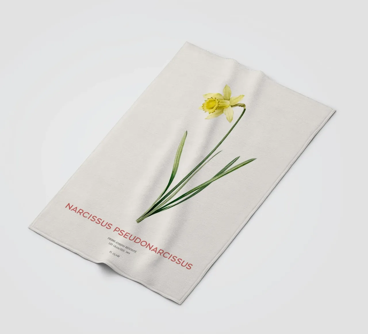 Fastenlilie oder Narcissus pseudonarcissus Fleecedecke von Vintagrafica
