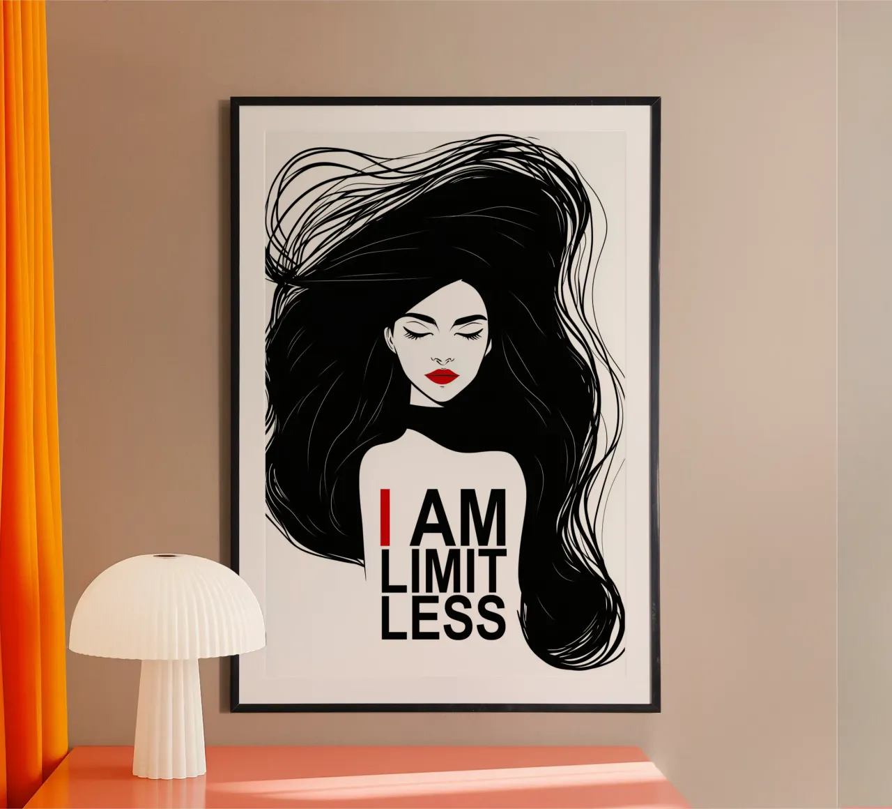 I Am Limitless | Poster motivazionale per donne poster da Autofocus