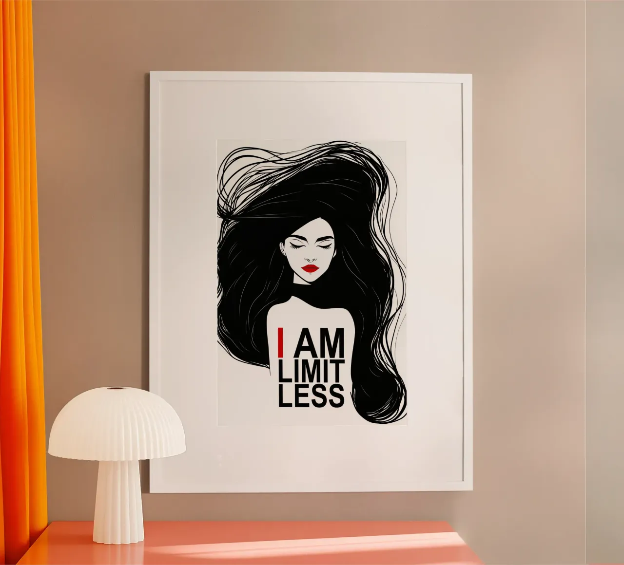 I Am Limitless | Poster motivazionale per donne poster da Autofocus
