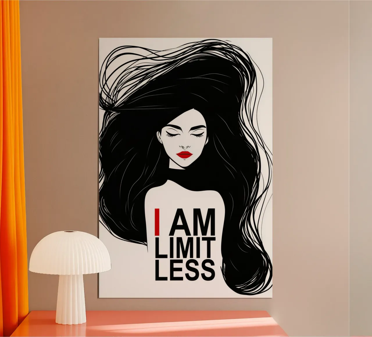I Am Limitless | Poster motivazionale per donne poster da Autofocus