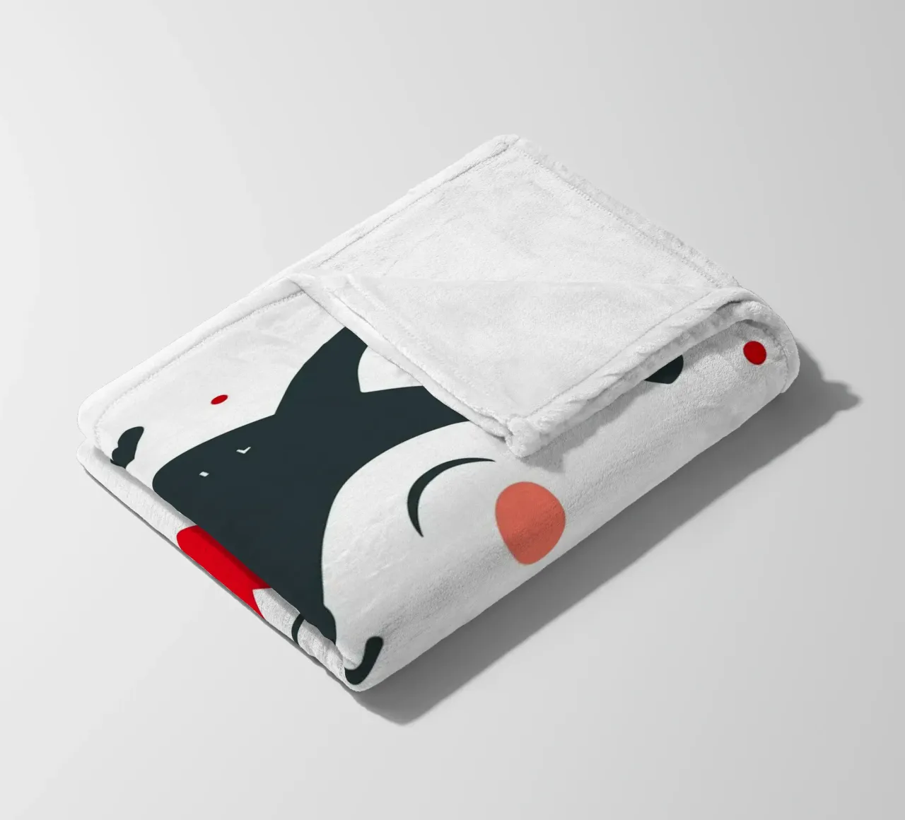 Una simpatica volpe con un cuore - Un momento di San Valentino pieno d'amore coperta in pile da namosh