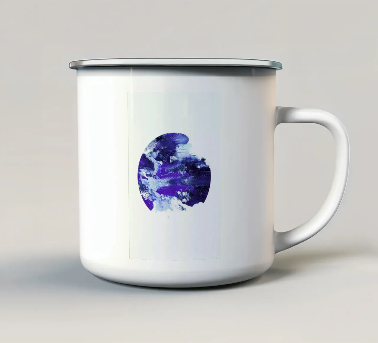 Holy Smudge (Blue) tazza in smalto da BlauMaschine