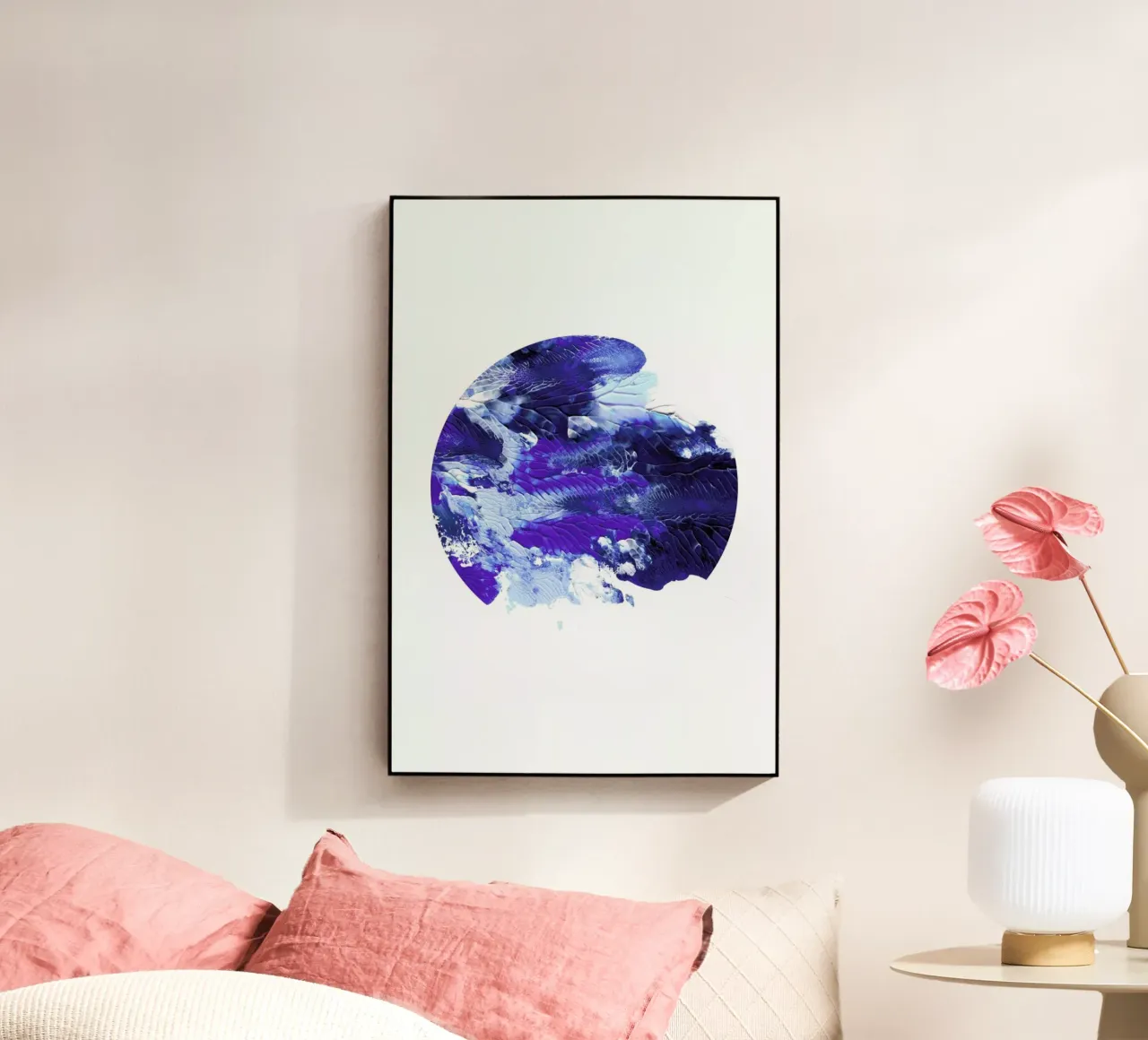 Holy Smudge (Blue) acrylic glass by BlauMaschine