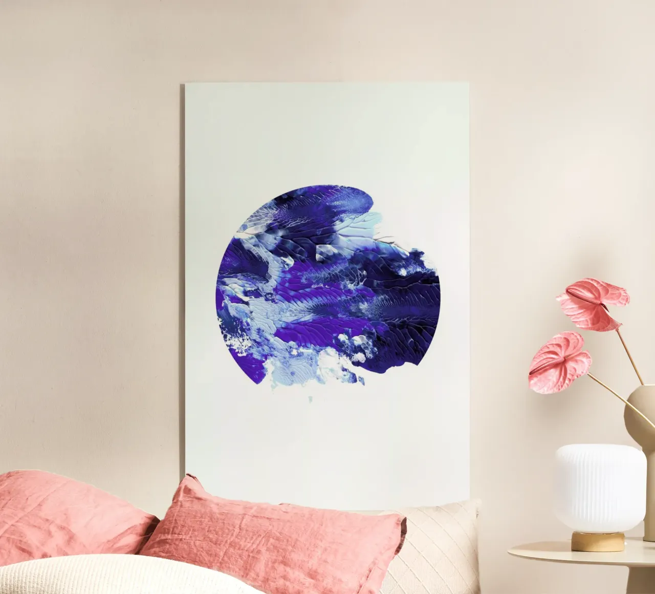 Holy Smudge (Blue) acrylic glass by BlauMaschine