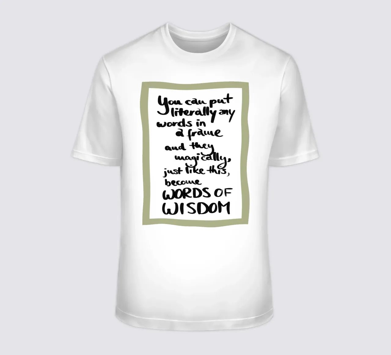 inquadrato 1 t-shirt da words-in-frames