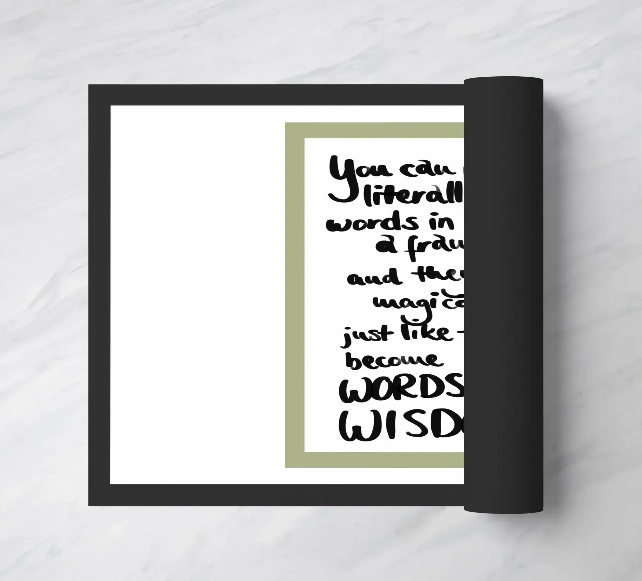 framed 1 doormat by words-in-frames