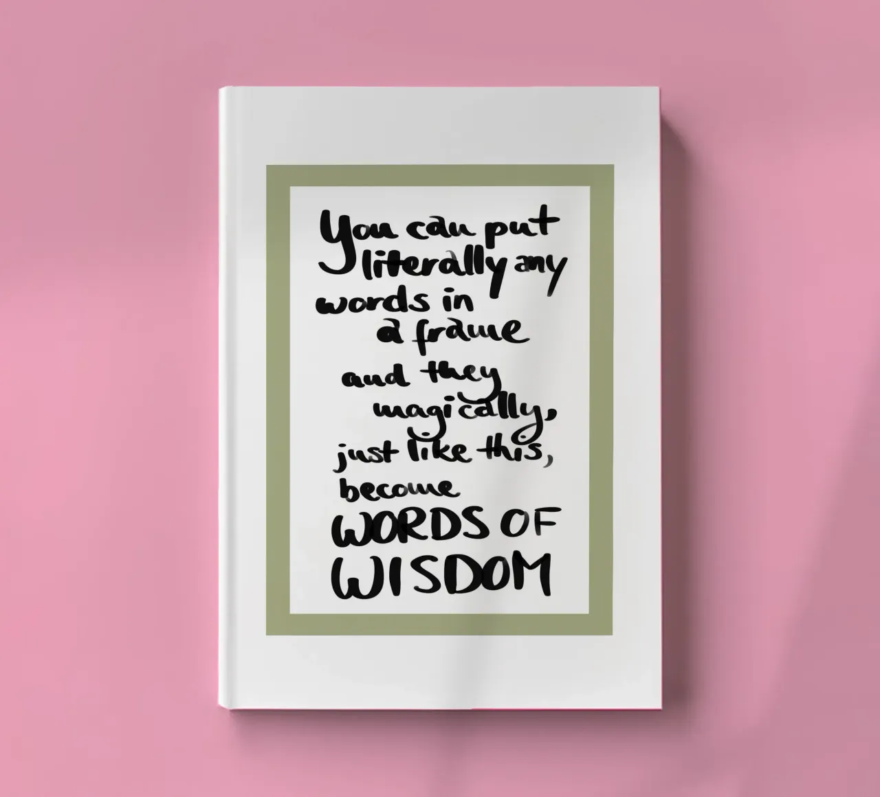 framed 1 notebook by words-in-frames