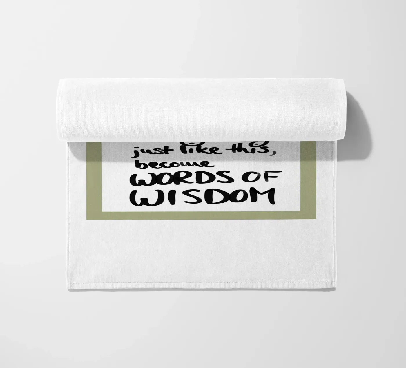 gerahmt 1 Strandtuch von words-in-frames