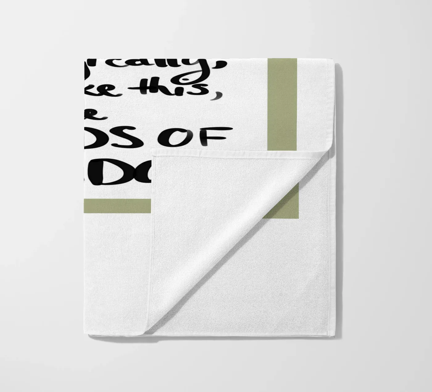 gerahmt 1 Strandtuch von words-in-frames