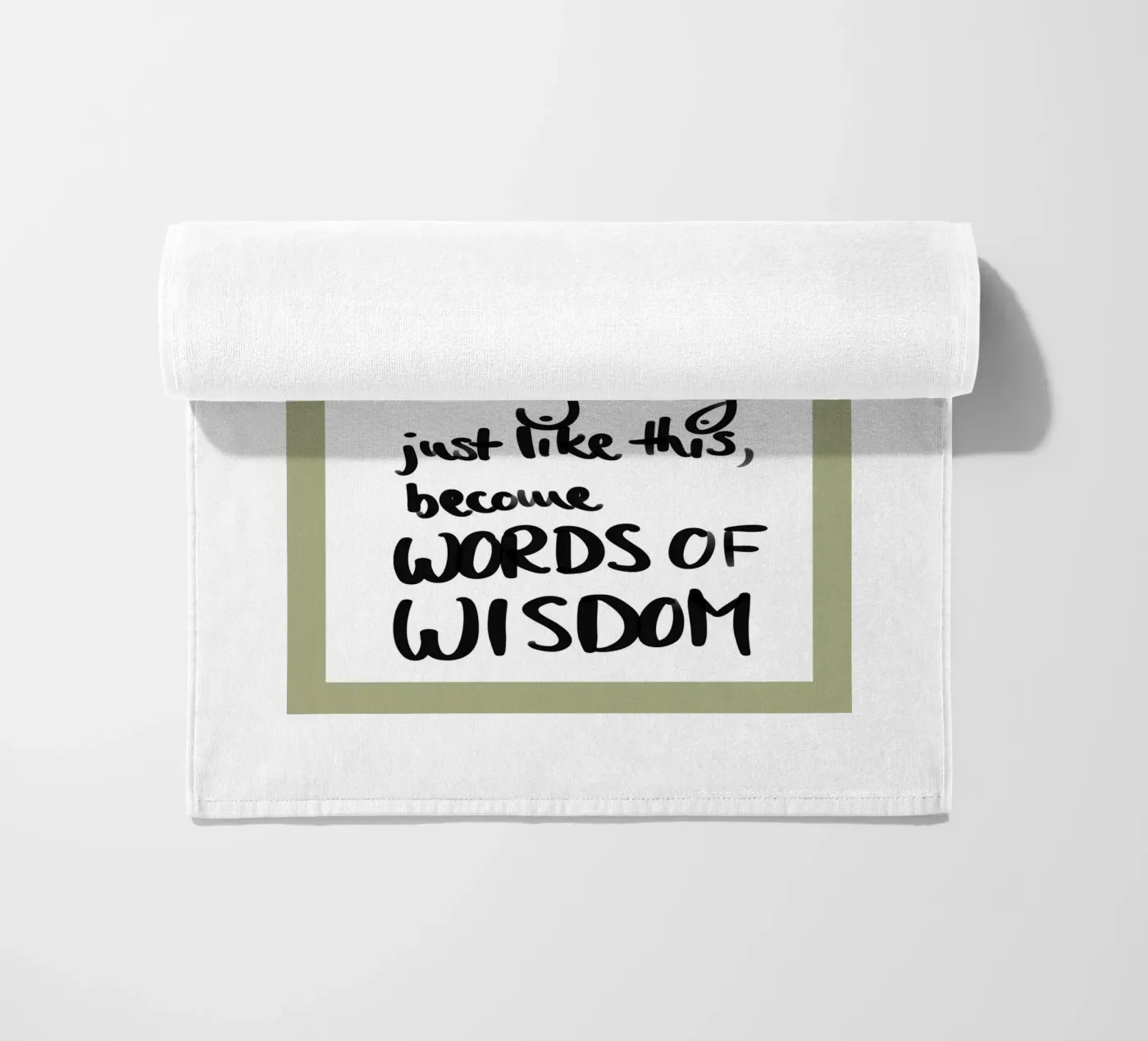 gerahmt 1 Strandtuch von words-in-frames