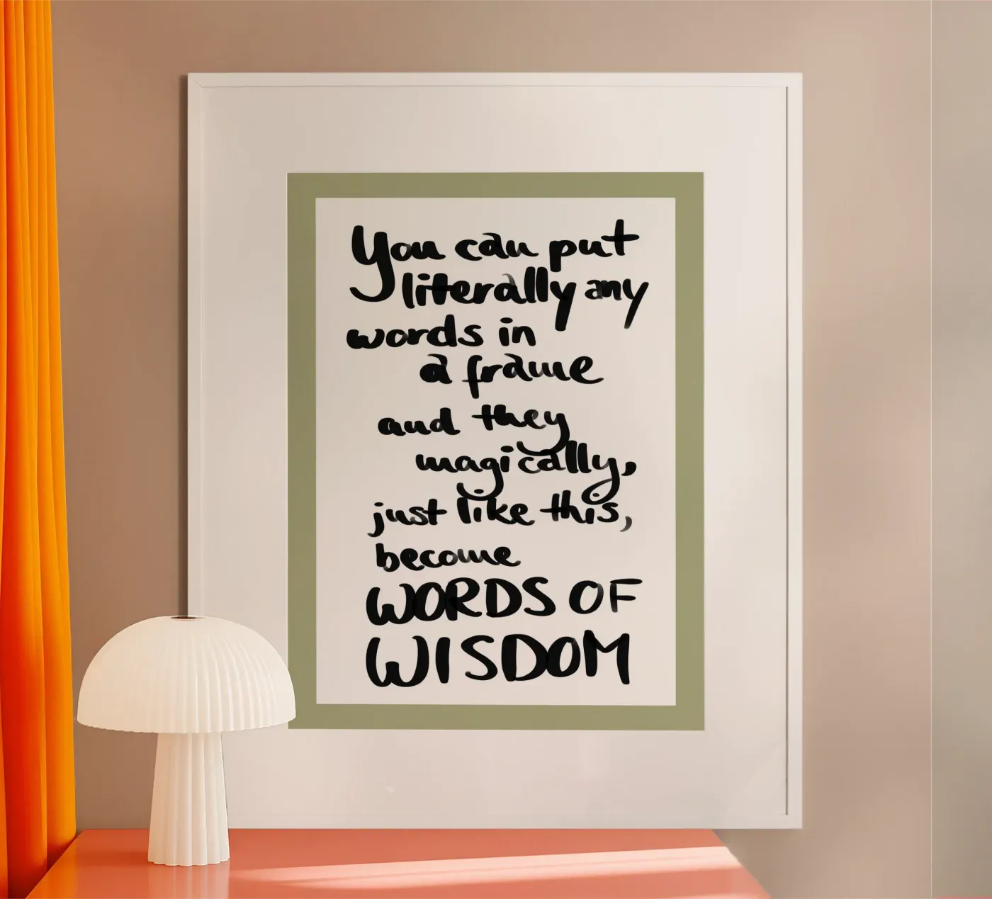 framed 1 Poster von words-in-frames