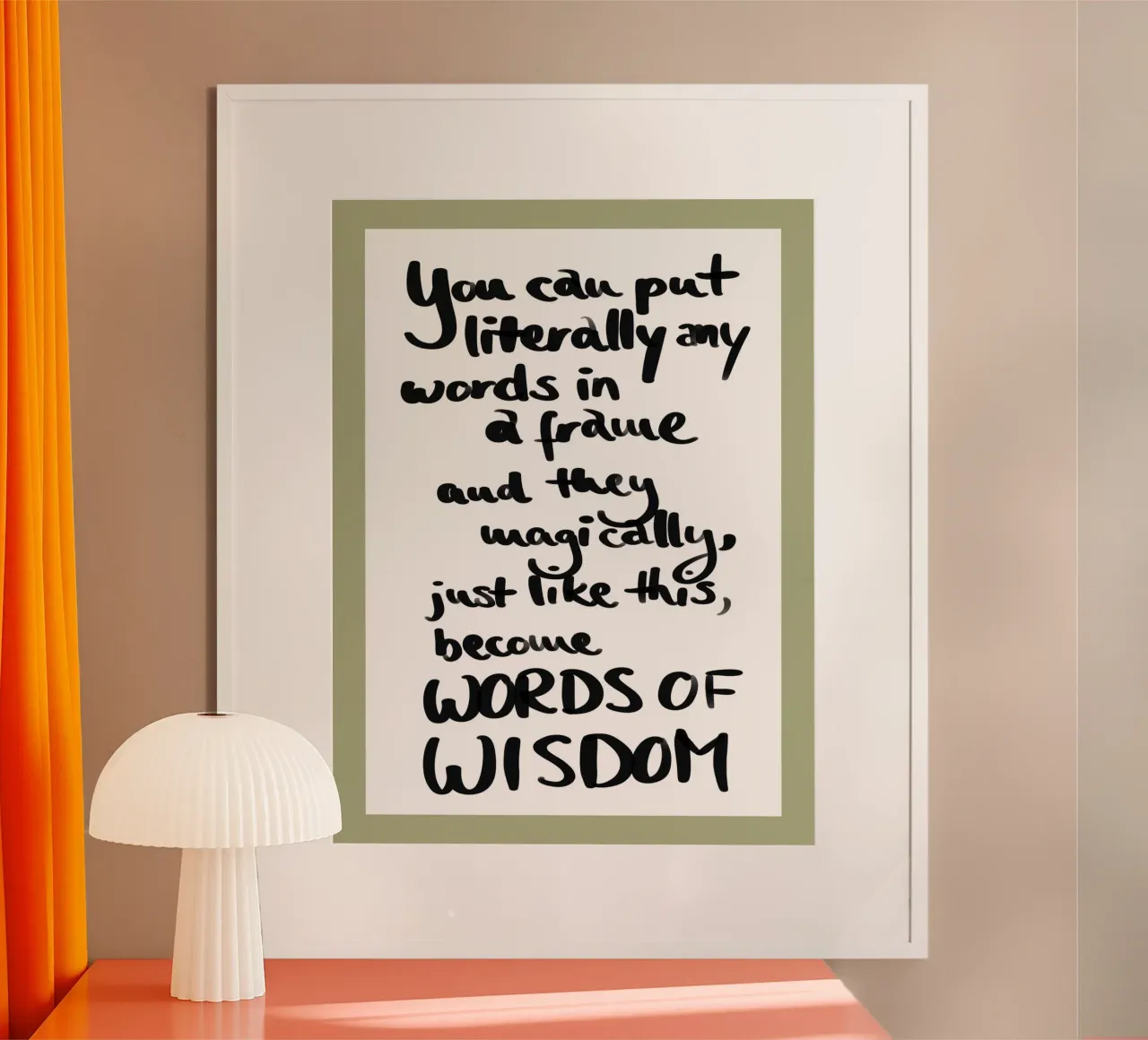 inquadrato 1 poster da words-in-frames