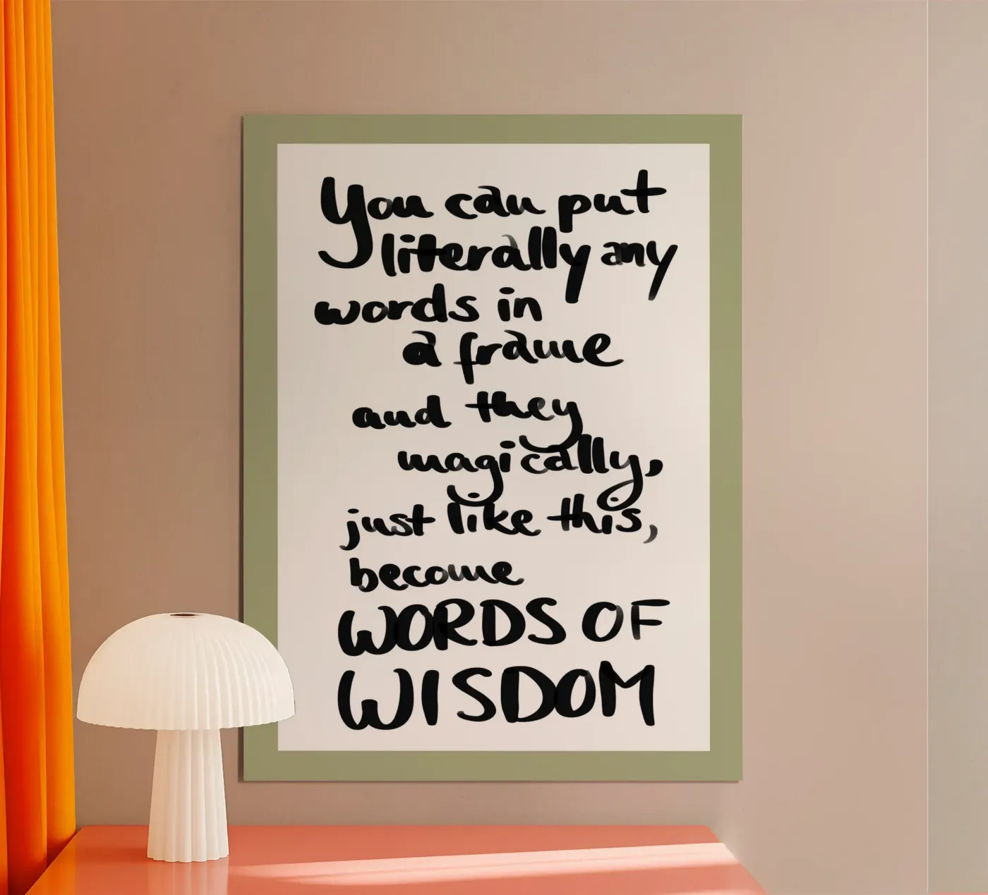 framed 1 Poster von words-in-frames