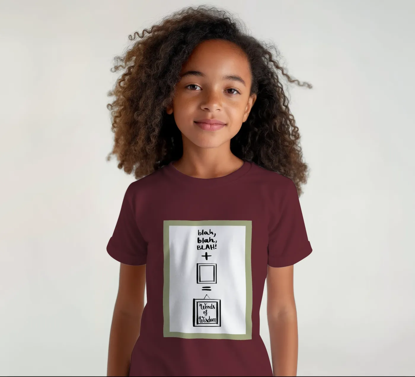 gerahmt 2 Kinder T-Shirt von words-in-frames