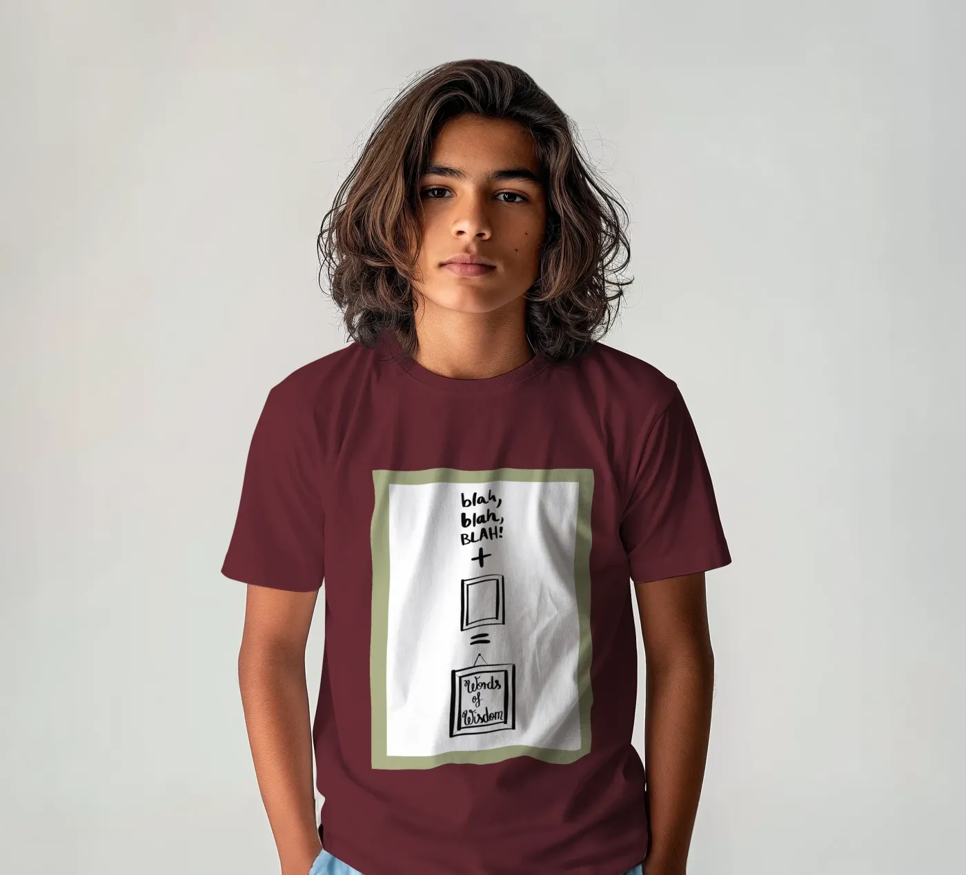 gerahmt 2 Kinder T-Shirt von words-in-frames