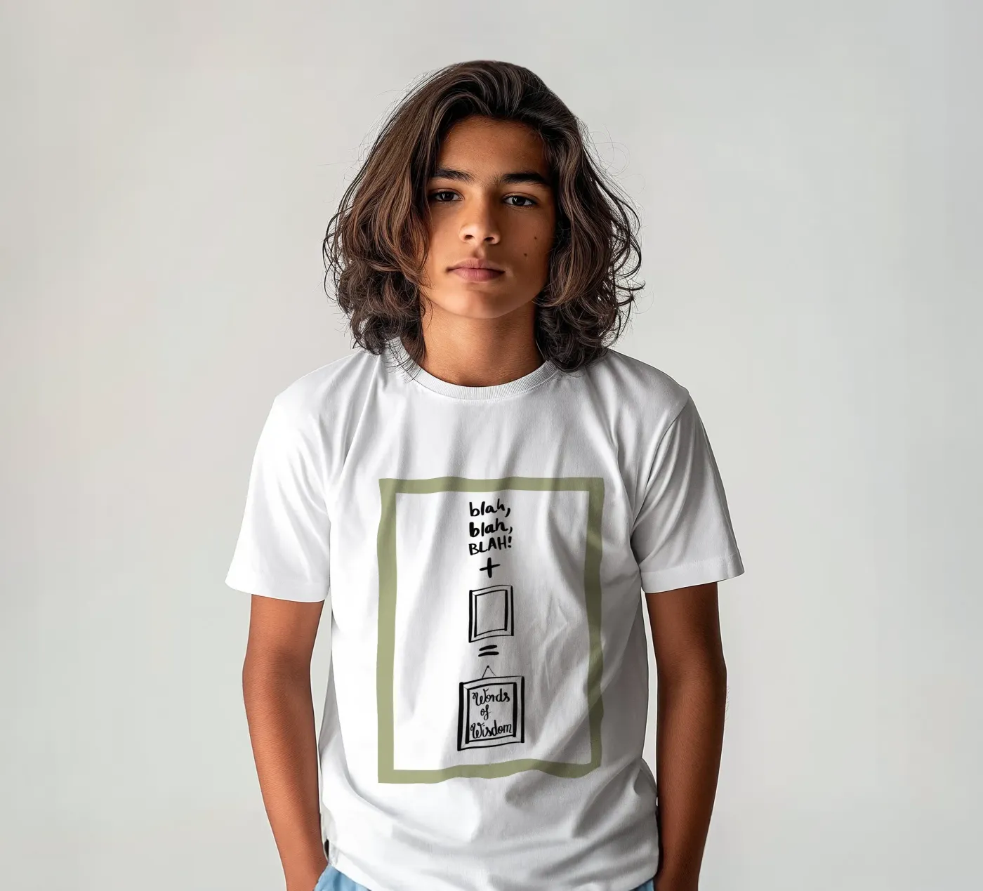 gerahmt 2 Kinder T-Shirt von words-in-frames