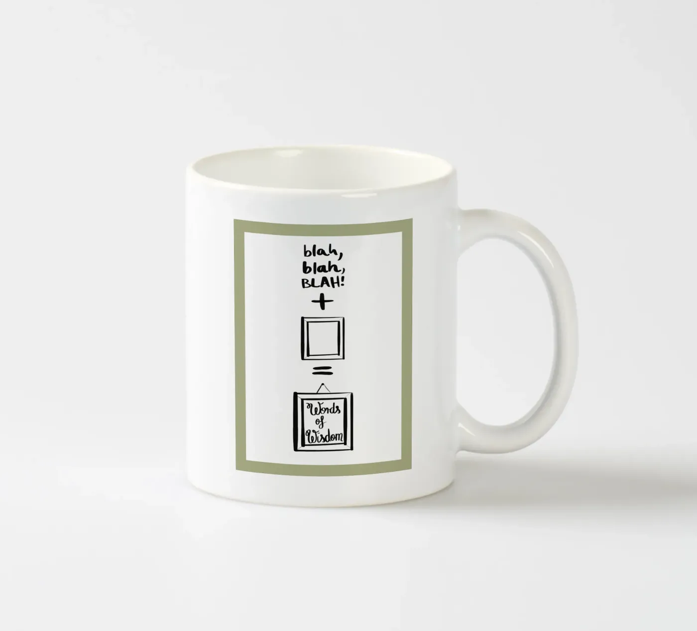framed 2 ceramic mug by words-in-frames