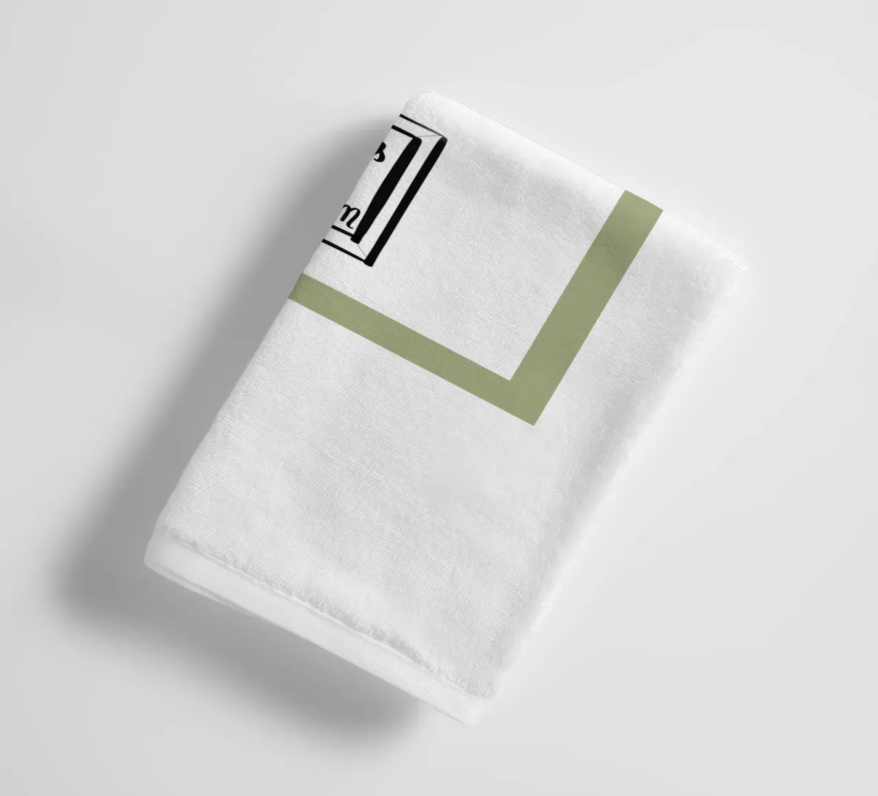 framed 2 towel by words-in-frames