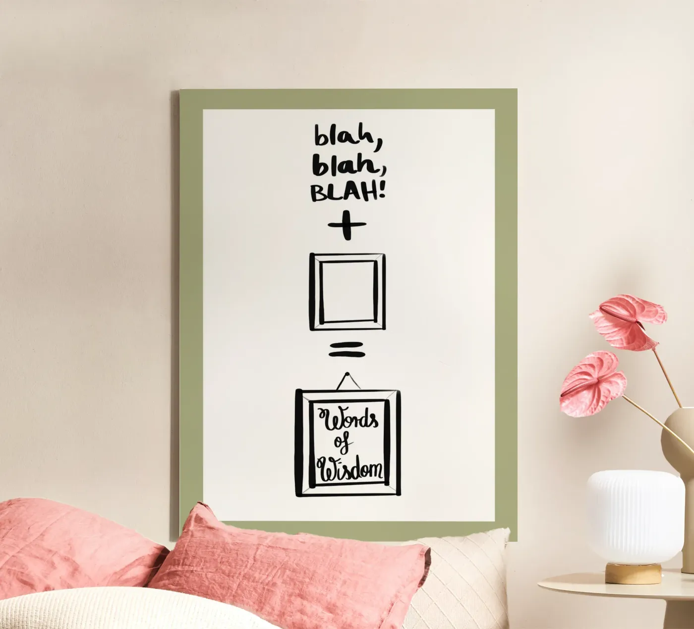 framed 2 canvas by words-in-frames