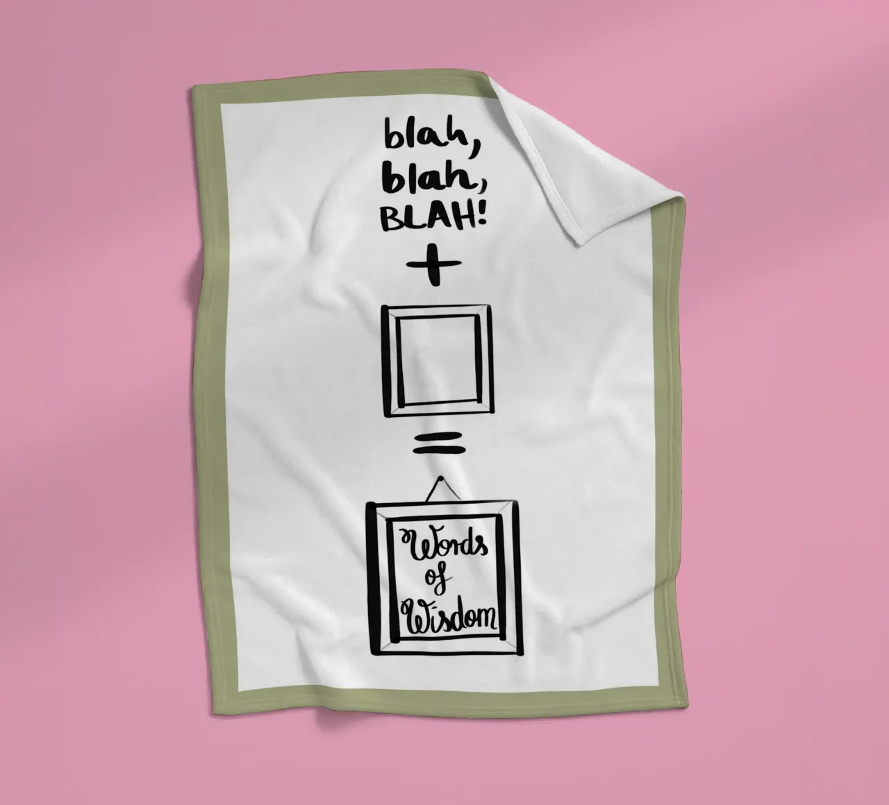 gerahmt 2 Fleecedecke von words-in-frames