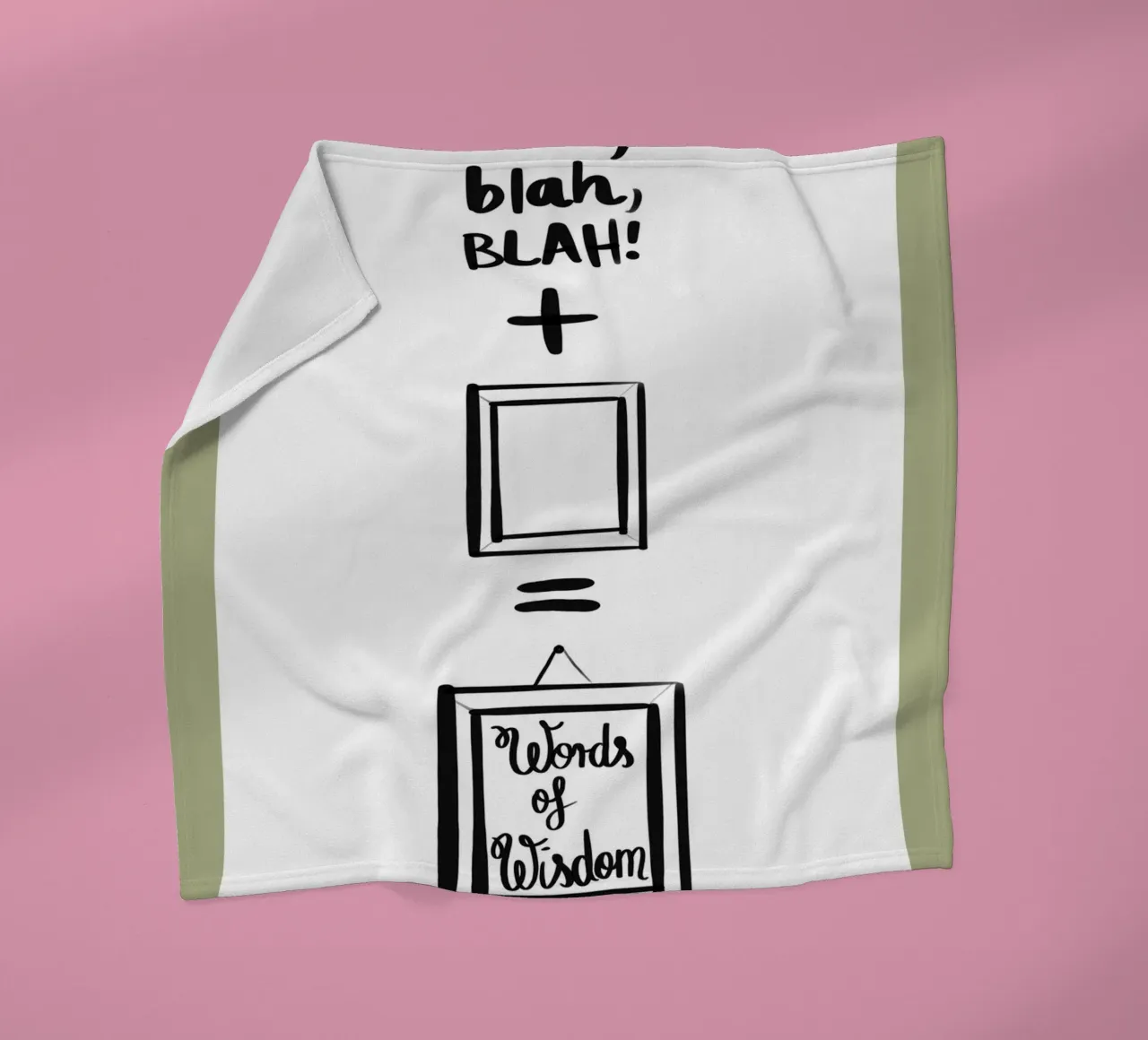 gerahmt 2 Fleecedecke von words-in-frames