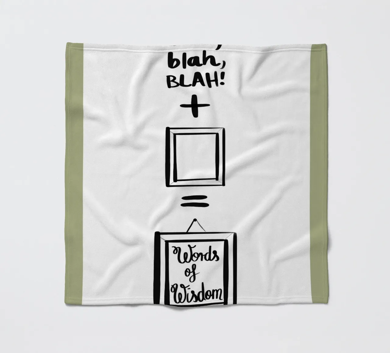 gerahmt 2 Fleecedecke von words-in-frames