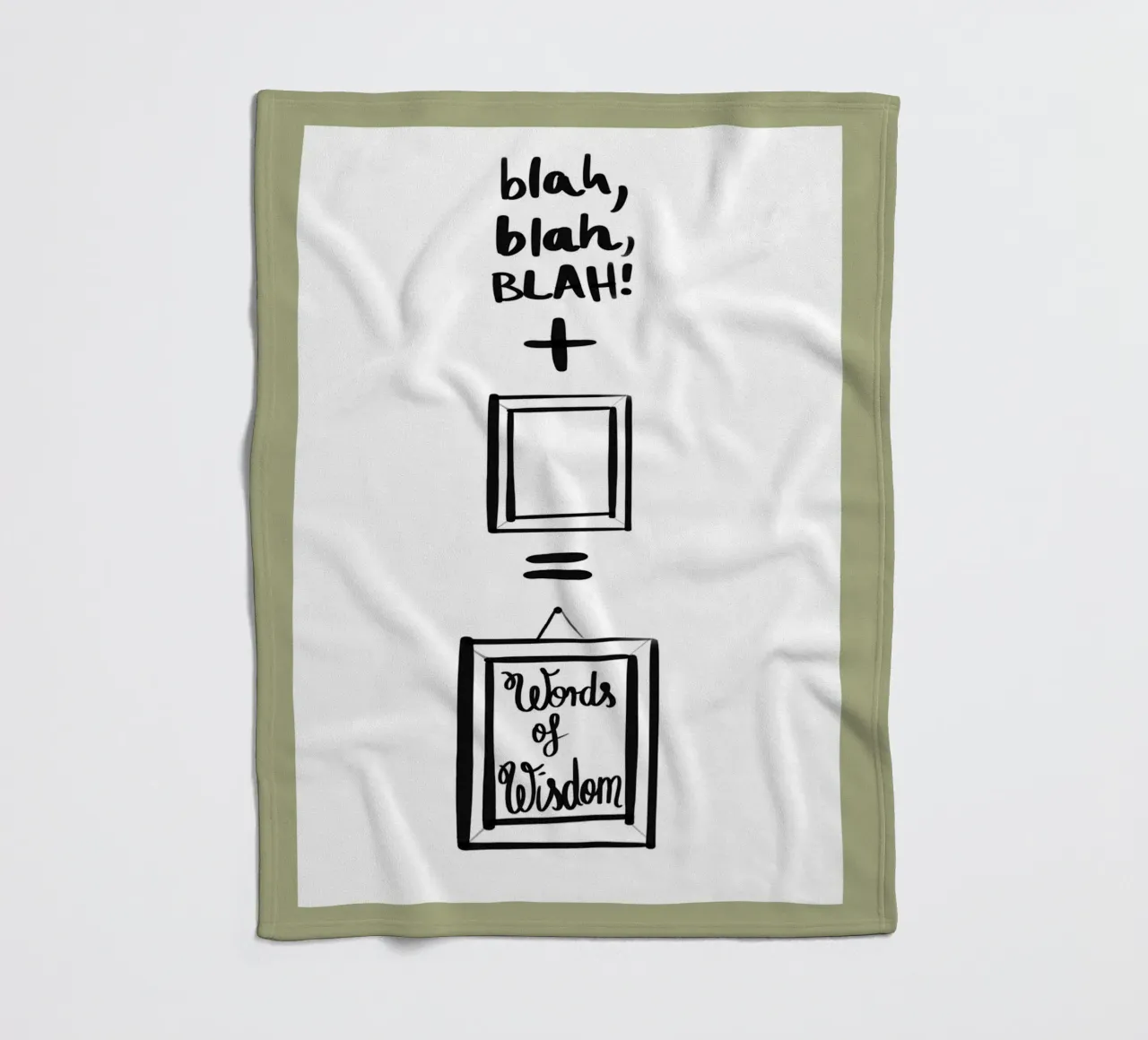 gerahmt 2 Fleecedecke von words-in-frames