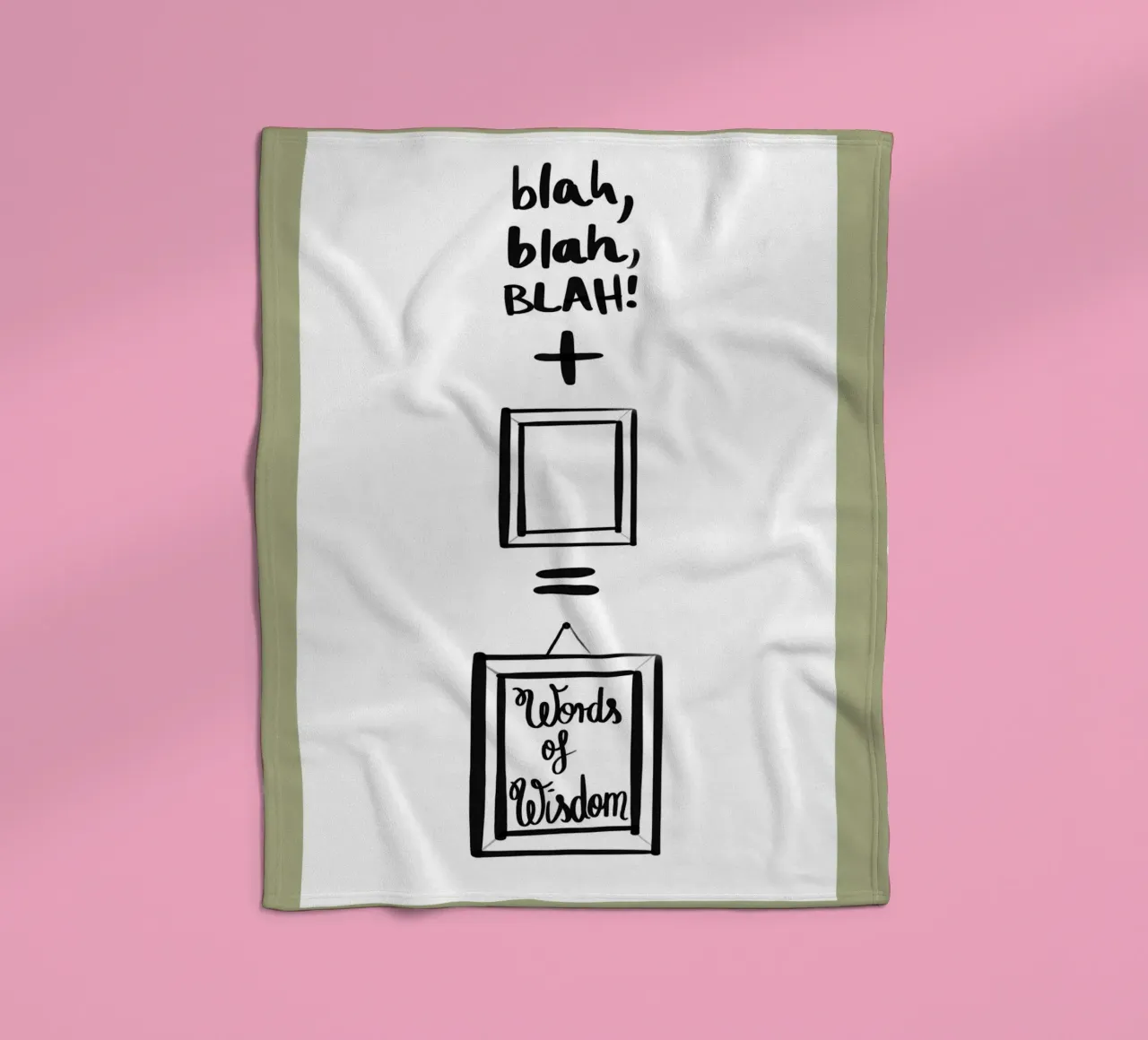 gerahmt 2 Fleecedecke von words-in-frames