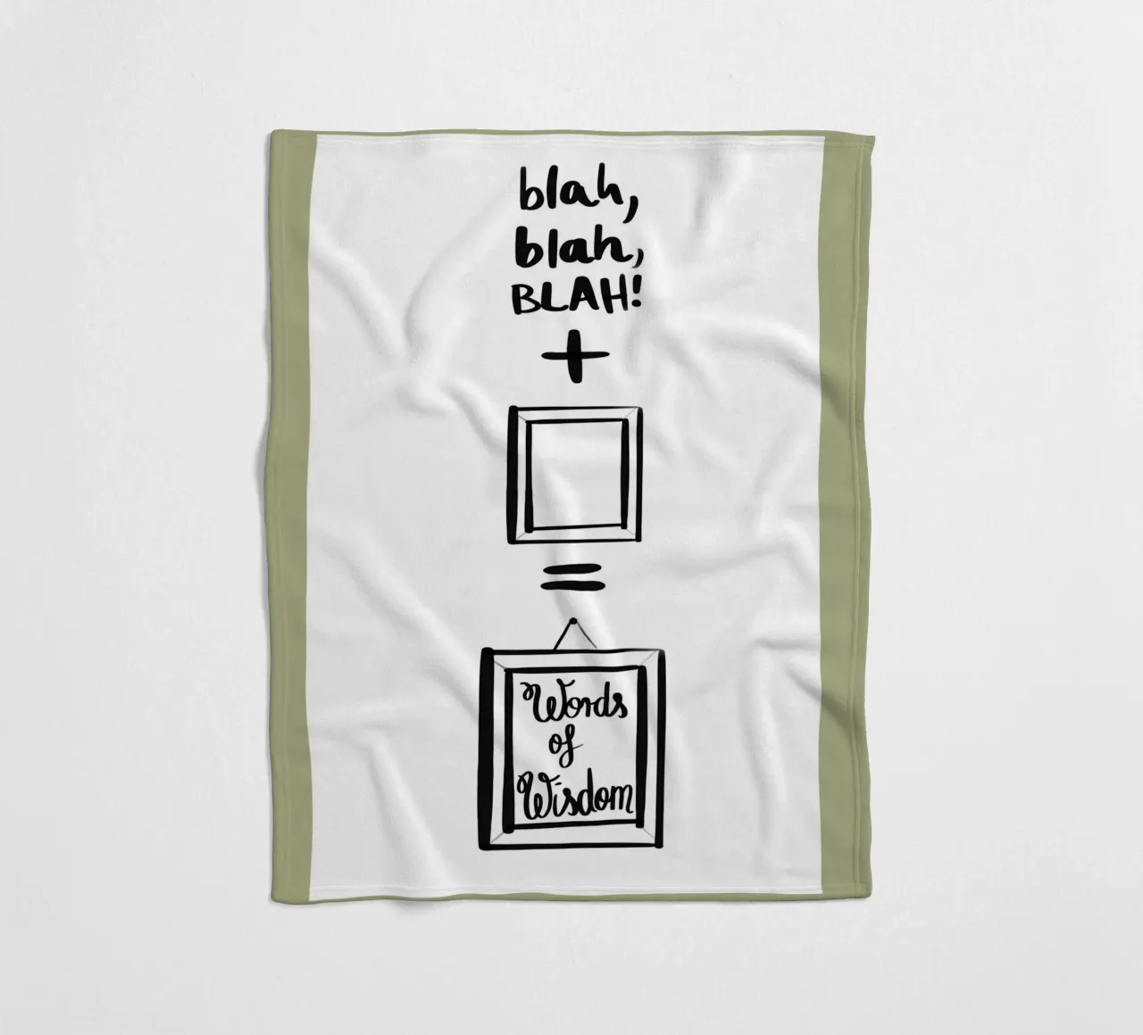 gerahmt 2 Fleecedecke von words-in-frames