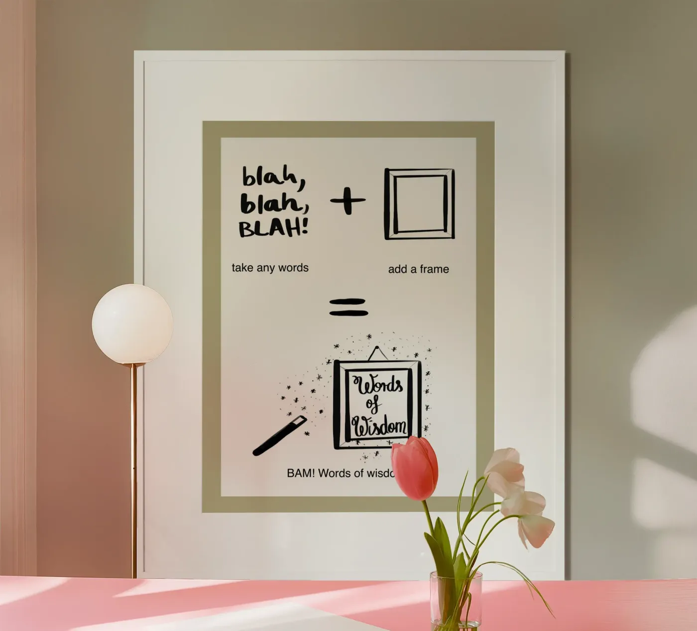 inquadrato 3 poster da words-in-frames