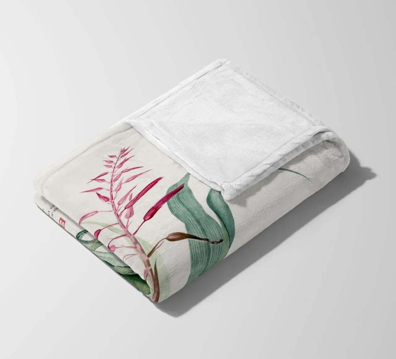 Pitcairnia bromeliifolia fiore coperta in pile da Vintagrafica