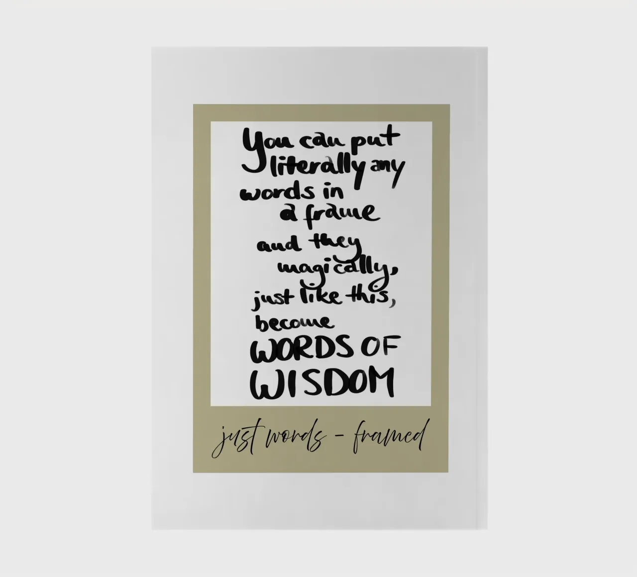 just words - framed 1 notebook by words-in-frames
