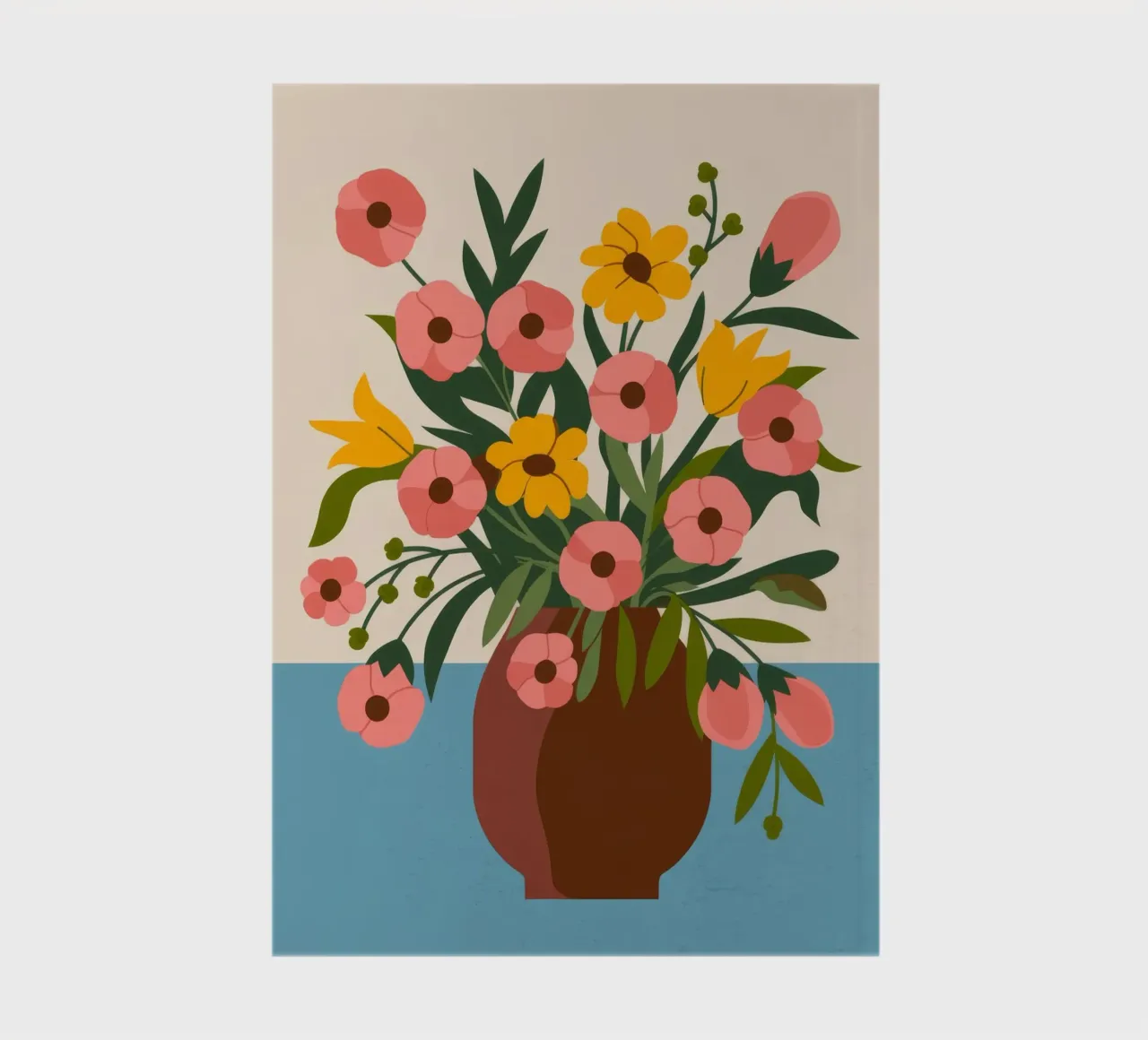Minimalist Bloom notebook by Artie Shifa