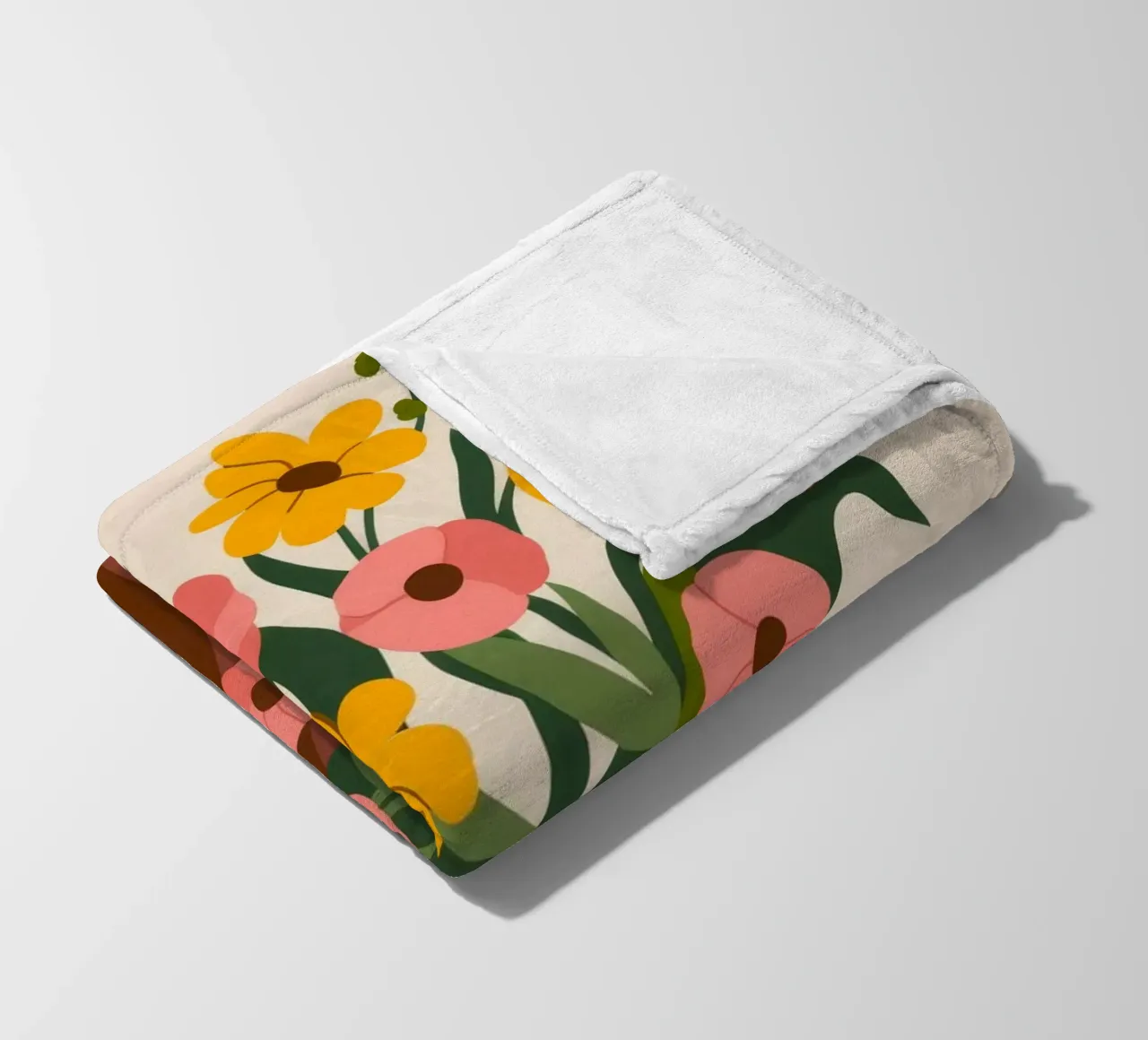 Fiore minimalista coperta in pile da Artie Shifa