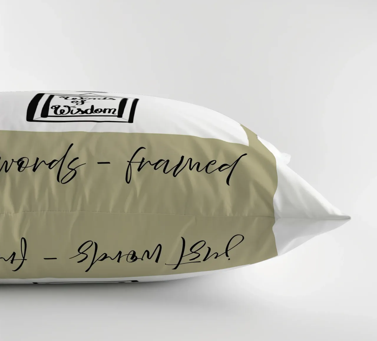 just words - framed 2 decorative cushion by words-in-frames