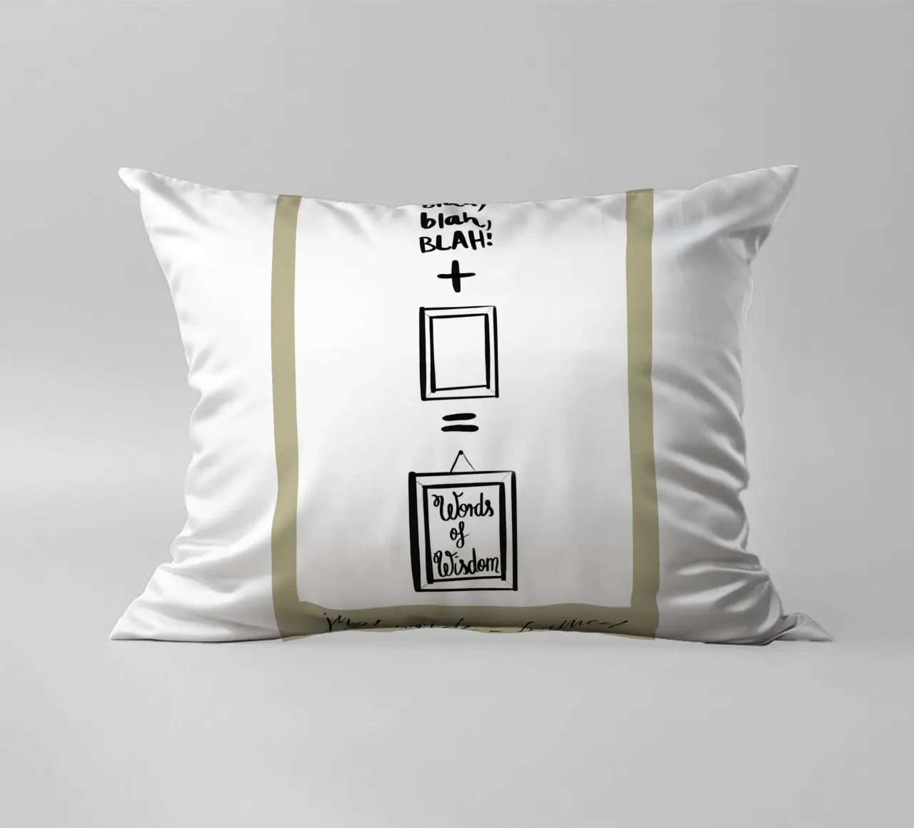 just words - framed 2 decorative cushion by words-in-frames
