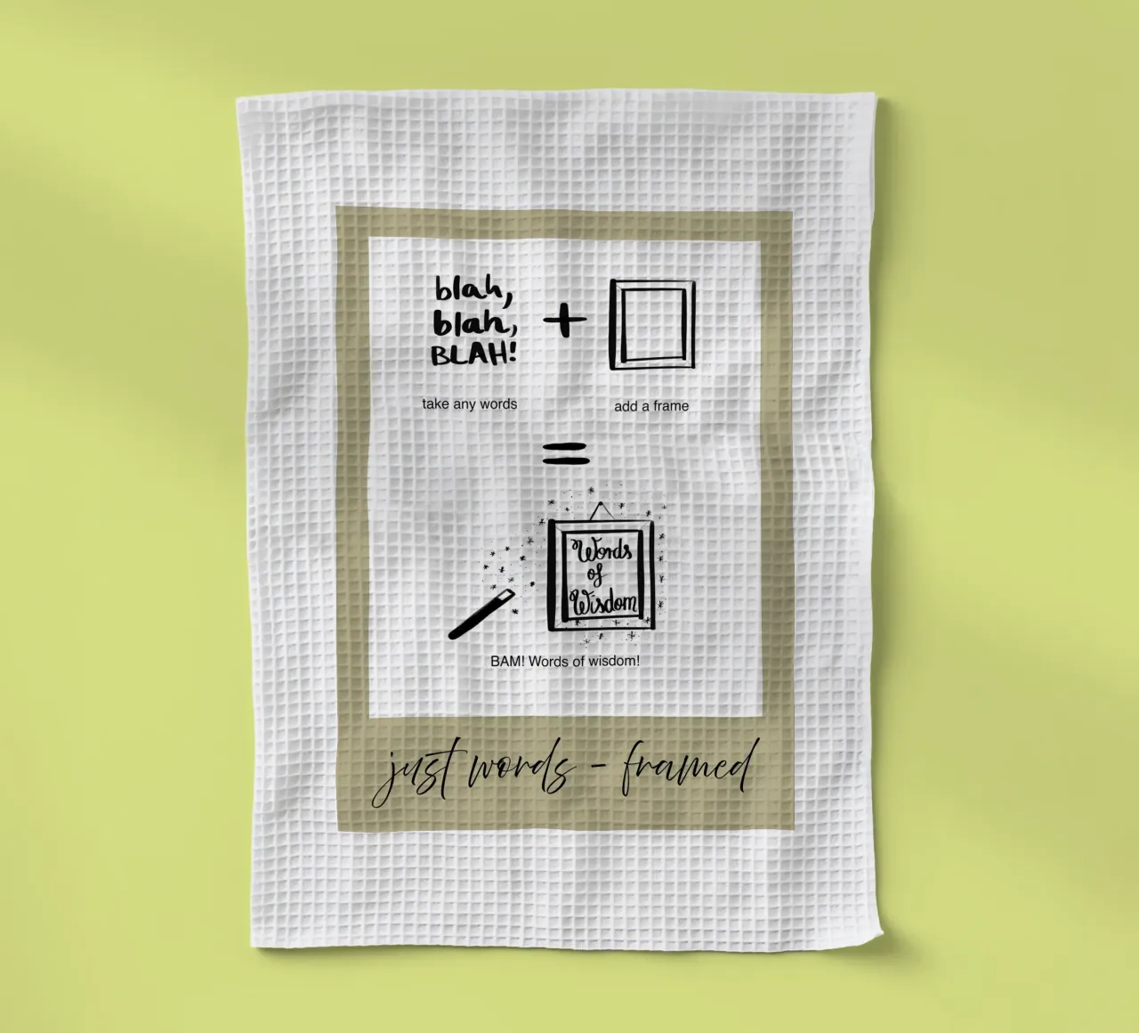 juste des mots - encadré 3 torchon de words-in-frames