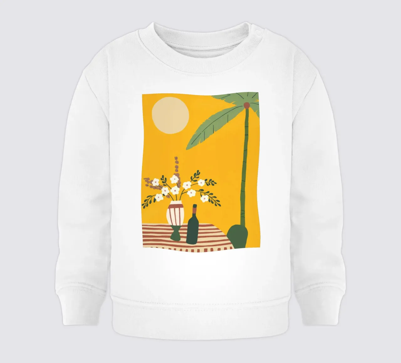 Bodegón de un día soleado sudadera de bebé de Artie Shifa