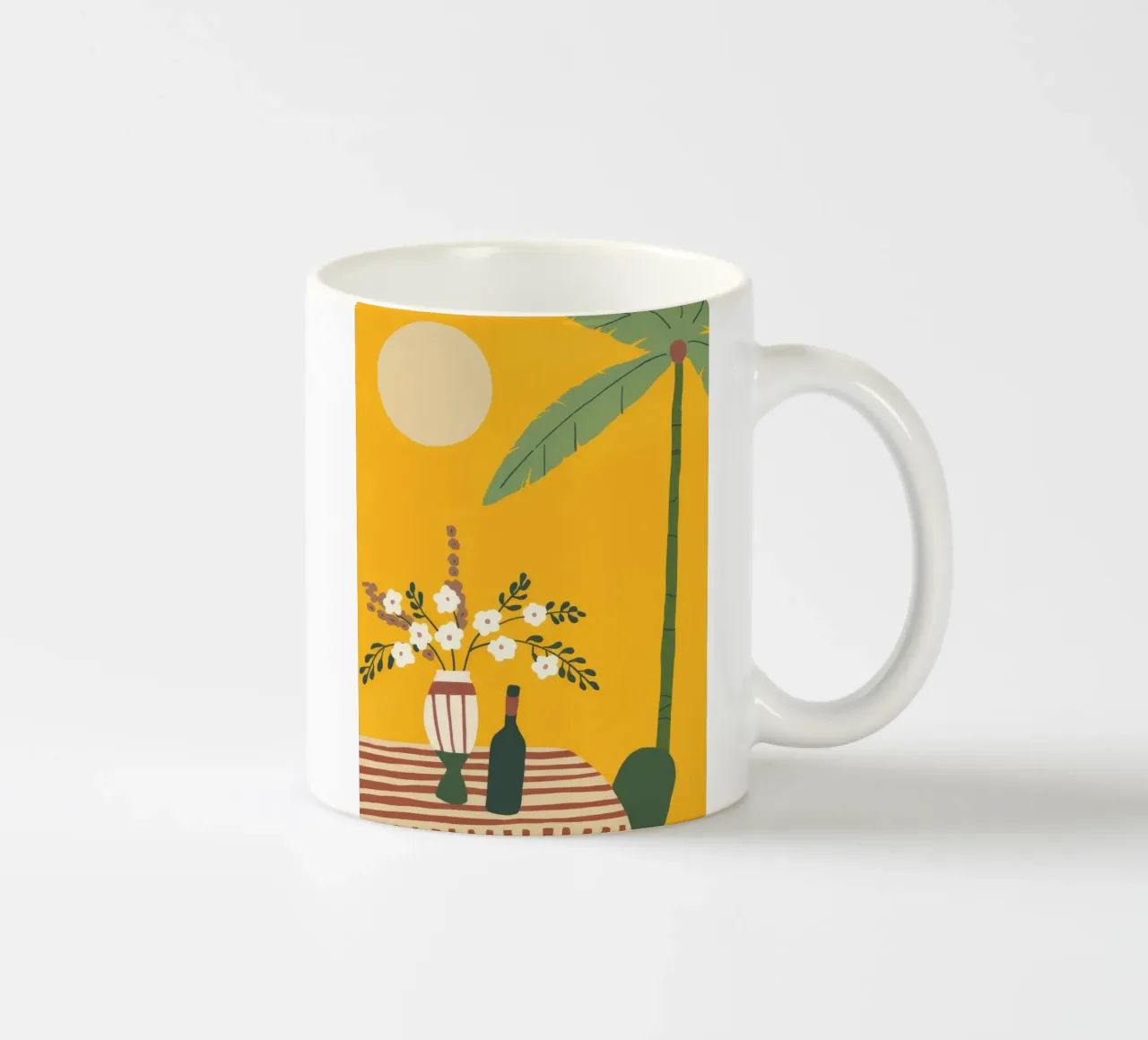 Natura morta in un giorno di sole tazza in ceramica da Artie Shifa