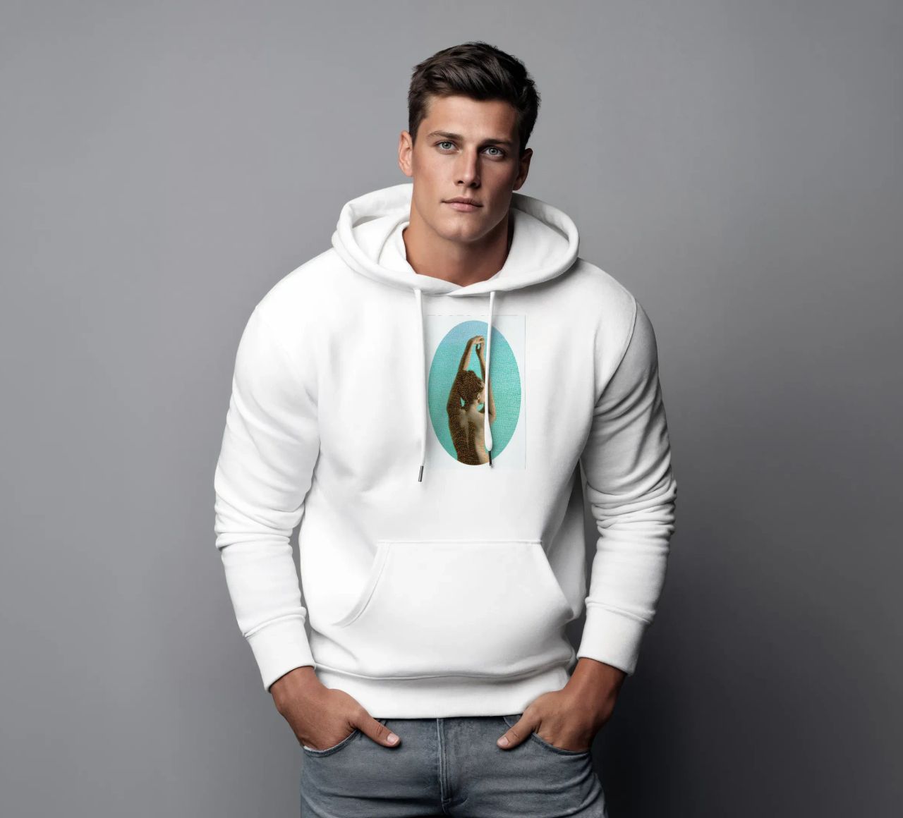Noise (Mint) felpa con cappuccio da BlauMaschine