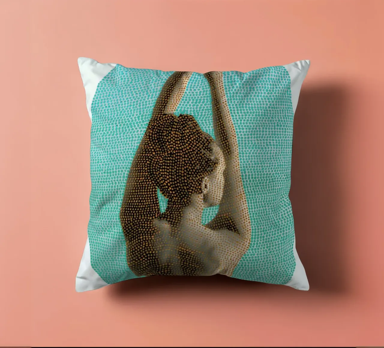 Noise (Mint) cuscino da BlauMaschine