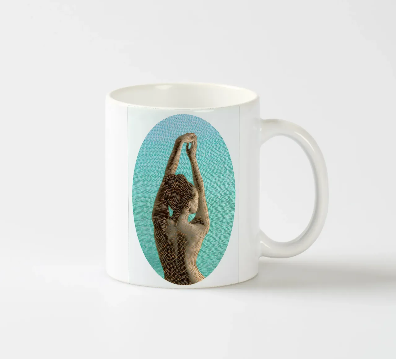 Noise (Mint) keramische mok van BlauMaschine