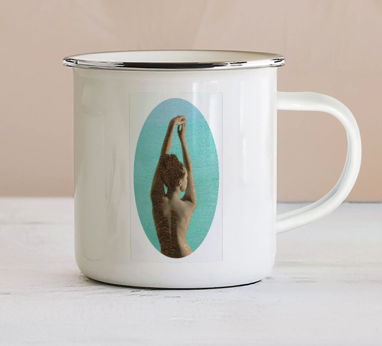 Noise (Mint) tazza in smalto da BlauMaschine
