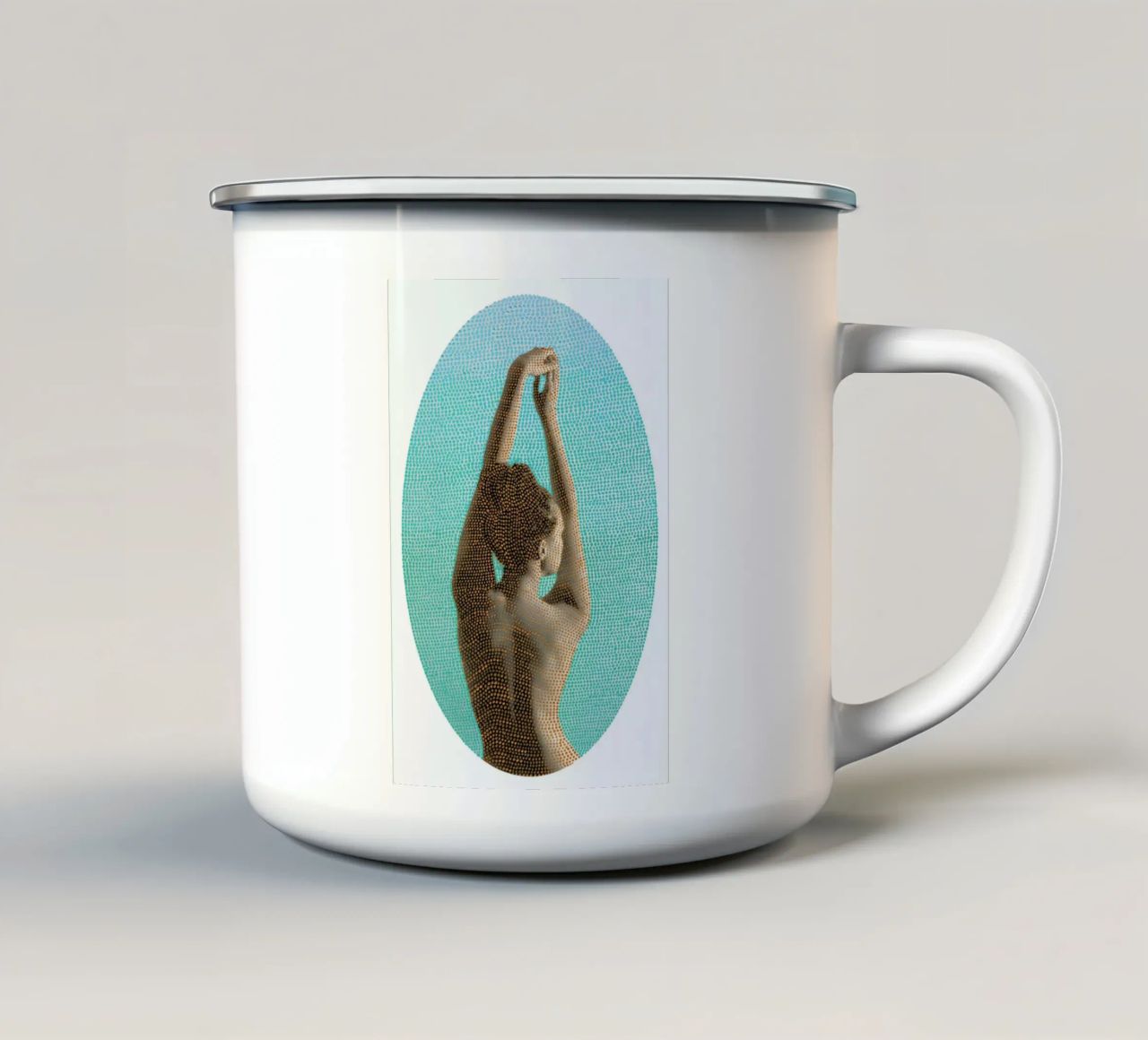 Noise (Mint) tazza in smalto da BlauMaschine