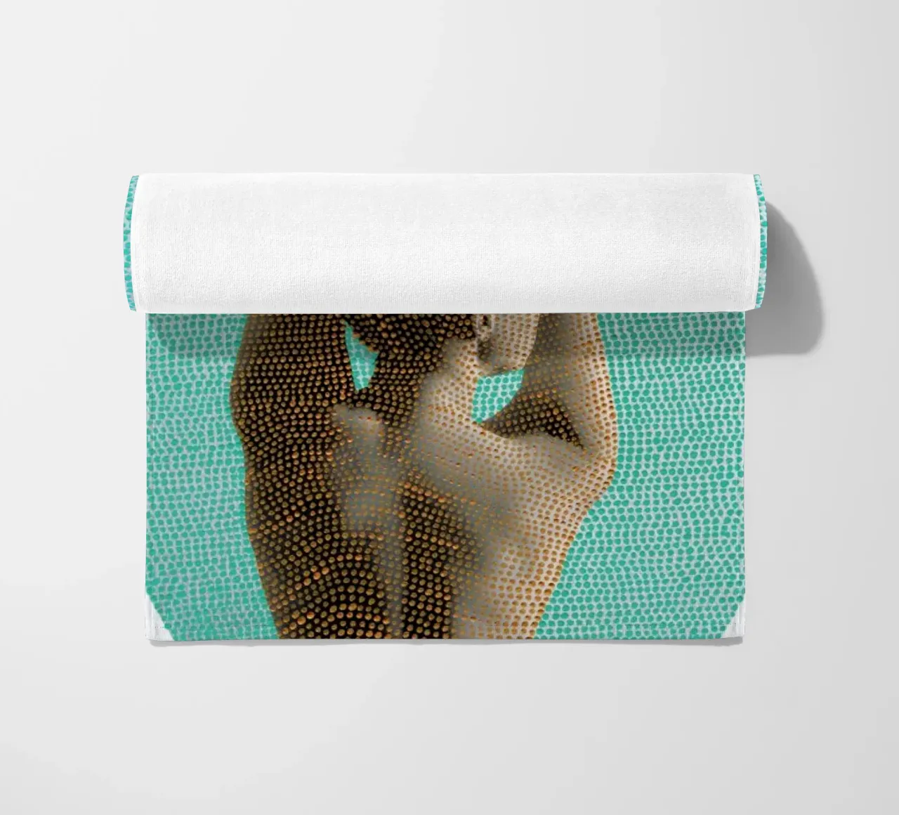 Noise (Mint) toalla de playa de BlauMaschine